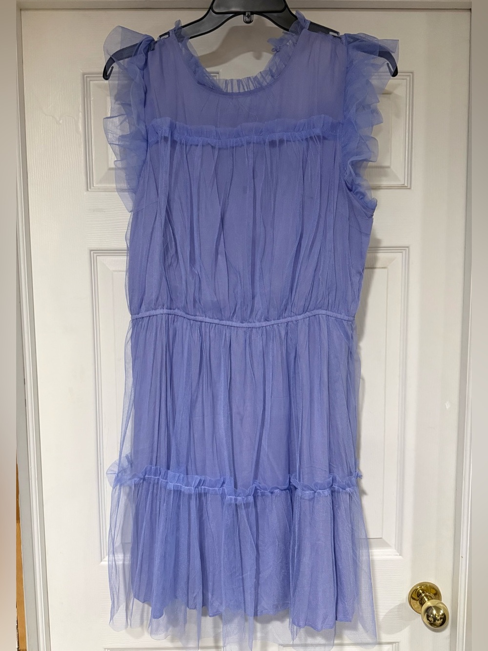 ARULA Lavender Ruffle Tulle Dress